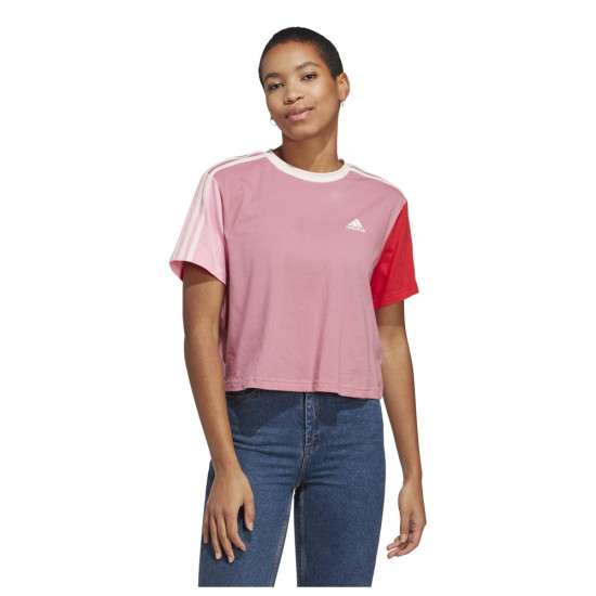 Adidas Γυναικεία κοντομάνικη μπλούζα W 3-Stripes Crop Top